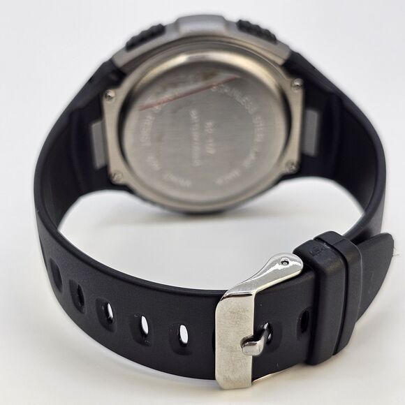 52MM Men's Digital Watch Black Plastic Band Straps New Battery - Picture 9 of 15